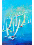 Dany Soyer, Les voiles blanches, painting - Artalistic online contemporary art buying and selling gallery