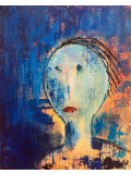 Dany Soyer, En bleu, painting - Artalistic online contemporary art buying and selling gallery