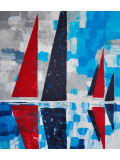 Bridg', les grandes voiles, painting - Artalistic online contemporary art buying and selling gallery