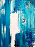 Gezia Rekiz, sea blue, painting - Artalistic online contemporary art buying and selling gallery