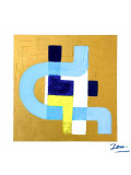 Zem, L'or bleu, painting - Artalistic online contemporary art buying and selling gallery