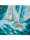 Caroline Degroiselle, la danse des voiles, painting - Artalistic online contemporary art buying and selling gallery