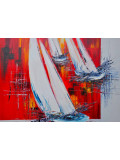 Corinne Vilcaz, Vogue et voiles, painting - Artalistic online contemporary art buying and selling gallery