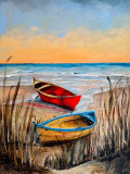 Brikha, Barques, painting - Artalistic online contemporary art buying and selling gallery