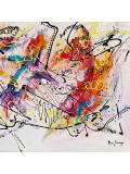 Âme Sauvage, Le dauphin bleu, painting - Artalistic online contemporary art buying and selling gallery