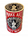 Guillaume Anthony, Baril tribute to Obey, sculpture - Artalistic online contemporary art buying and selling gallery