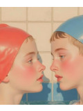 Mr Strange, Sister and Brother at Pool, edition - Artalistic online contemporary art buying and selling gallery