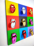 Sagrasse, Pop Lips, peinture - Galerie de vente et d’achat d’art contemporain en ligne Artalistic