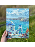 Oxypoint, Santorini, painting - Artalistic online contemporary art buying and selling gallery