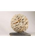 Marc Mugnier, petite sphéroïde beige, sculpture - Artalistic online contemporary art buying and selling gallery