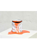 Yannick Bouillault, Le vieux pot de peinture orange, sculpture - Artalistic online contemporary art buying and selling gallery