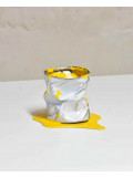 Yannick Bouillault, le vieux pot de peinture jaune, sculpture - Artalistic online contemporary art buying and selling gallery