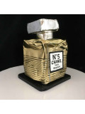 Norman Gekko, Crushed Chanel N.5 Mini Gold, sculpture - Artalistic online contemporary art buying and selling gallery