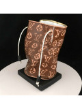 Norman Gekko, Crushed Louis Vuitton Handbag, sculpture - Artalistic online contemporary art buying and selling gallery