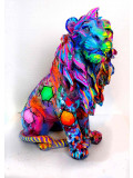 Priscilla Vettese, Lion in jungle colored, sculpture - Artalistic online contemporary art buying and selling gallery