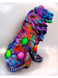 Priscilla Vettese, Lion in jungle colored, sculpture - Artalistic online contemporary art buying and selling gallery