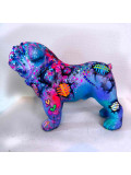 Priscilla Vettese, Mon Bouledogue fleuri, sculpture - Artalistic online contemporary art buying and selling gallery