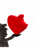 Ravi, Banksywood coeur croqué, sculpture - Artalistic online contemporary art buying and selling gallery