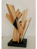 A+D Art, Cunei di frassino, sculpture - Artalistic online contemporary art buying and selling gallery