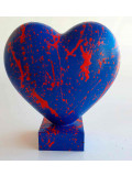 Spaco, coeur bleu, sculpture - Artalistic online contemporary art buying and selling gallery