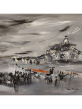 Âme Sauvage, La Croix au sommet, painting - Artalistic online contemporary art buying and selling gallery
