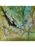 Âme Sauvage, La plume, painting - Artalistic online contemporary art buying and selling gallery