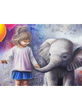 Vincent Bardou, Un monde à deux, painting - Artalistic online contemporary art buying and selling gallery