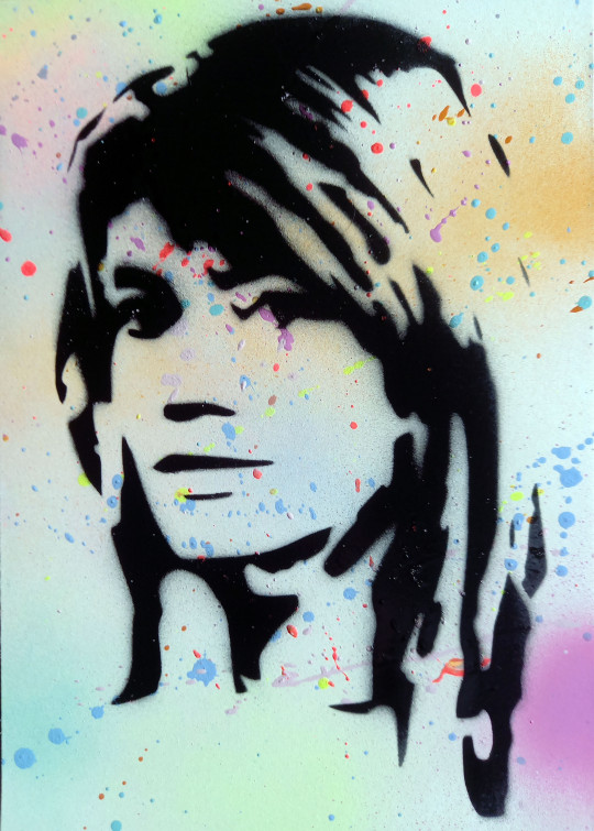 Françoise Hardy pochoir