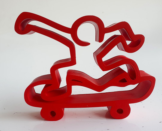 Mini skater rouge Haring