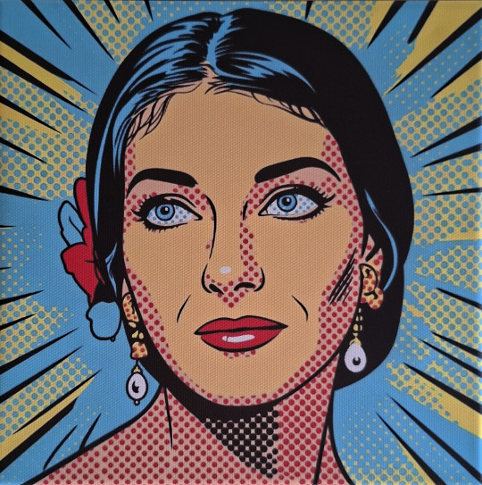 Maria Callas lichtenstein numeric ART