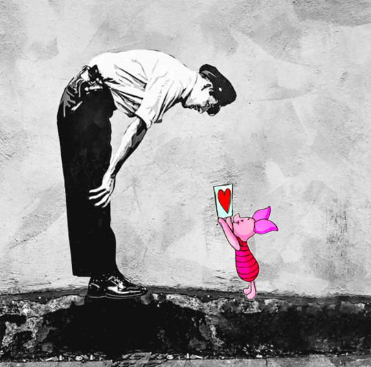 Banksy, hello Porcinet !!!