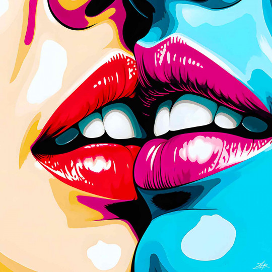 Baiser coloré