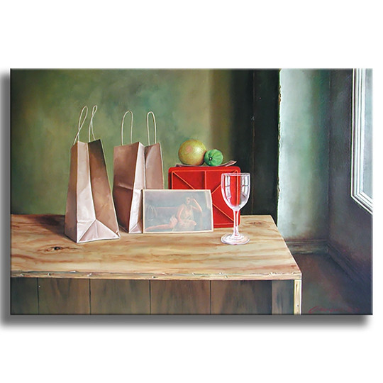 Girl and Two Bags