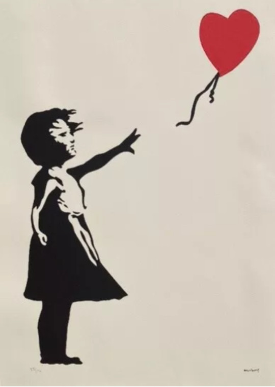 La fille au ballon. Version XXL