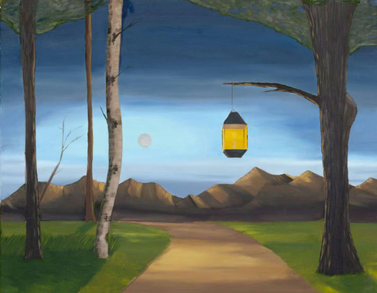 Laterne in der Nacht