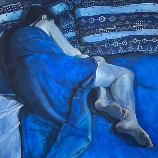 LA FILLE DANS LES DRAPS BLEUS