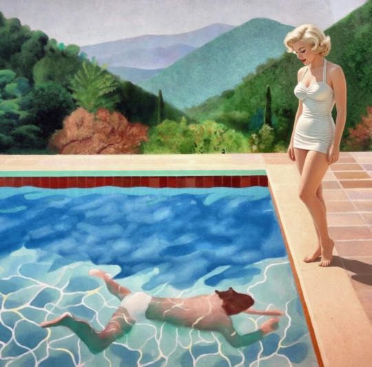 Marilyn piscine style hockney
