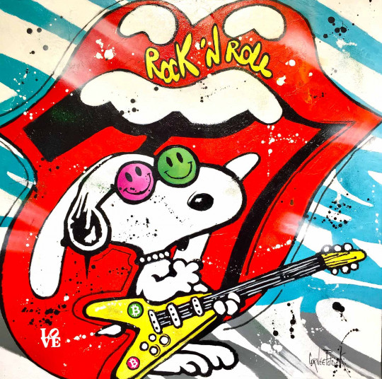 Snoopy likes Rolling Stones