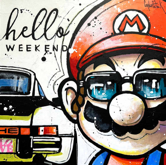 Weekend de super Mario avec sa Porsche