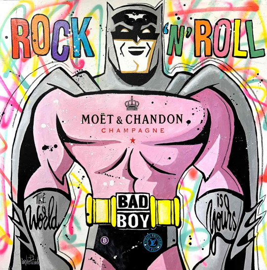 Batman aime le champagne Moët et Chandon