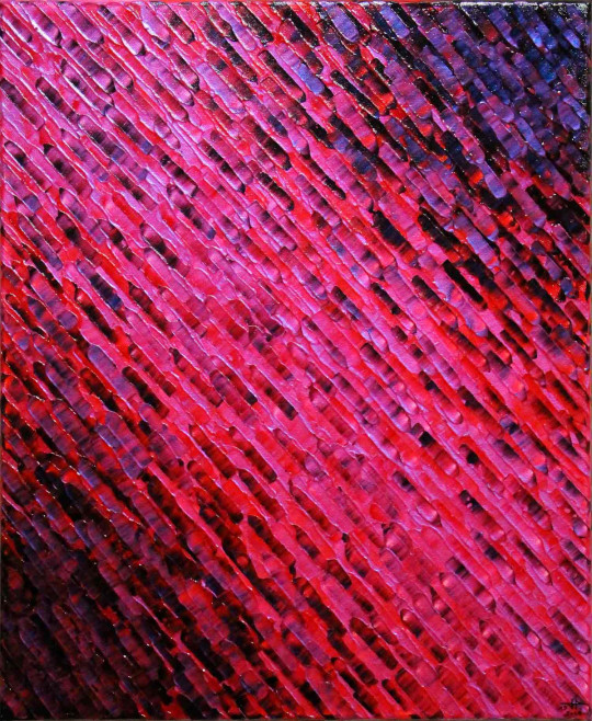 Diagonale rose rouge