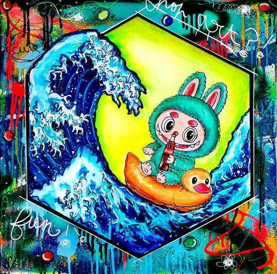 Labubu X Kanagawa Coca