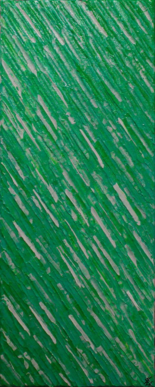 Texture couteau blanc verte véronèse