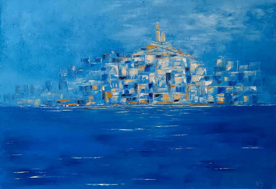 LA MER VEILLEUSE BLEU