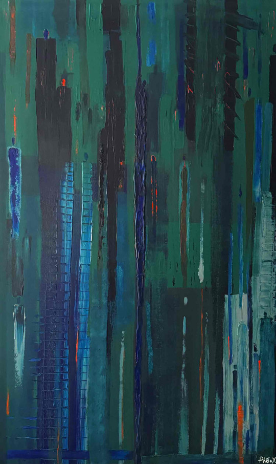 Green Orange Blues