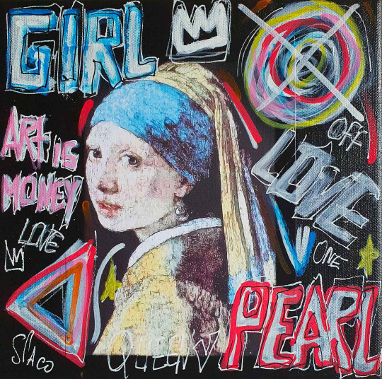 PEARL GIRL vermeer TABLEAU pop STREET ART