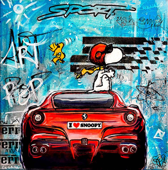 Pop Snoopy Ferrari