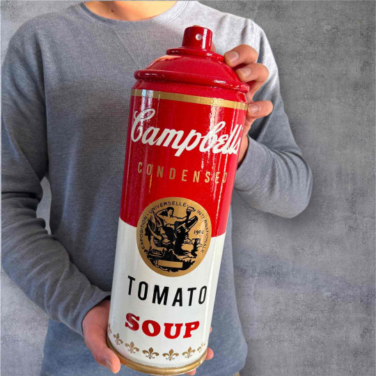 SPRAY XXL Campbell's Tomato SOUP d'Andy Warhol