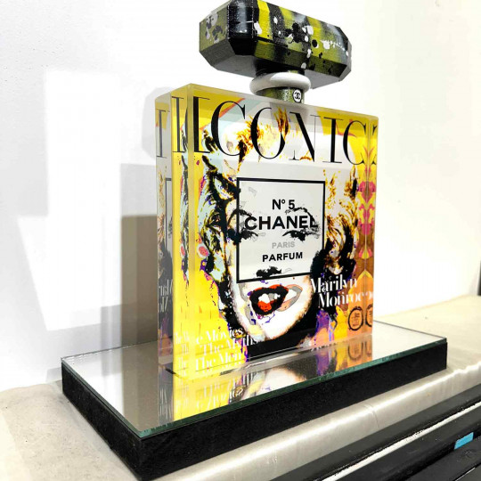 Flacon Chanel n°5, Marilyn Monroe, yellow