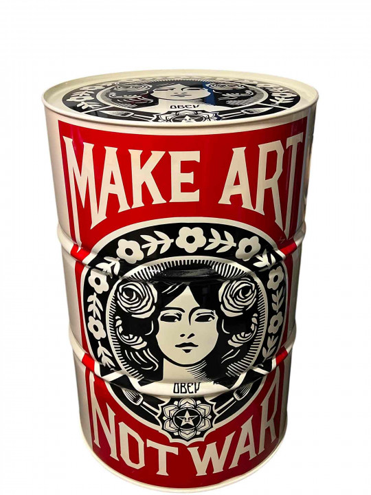Baril Tribute to OBEY - MAKE ART NOT WAR